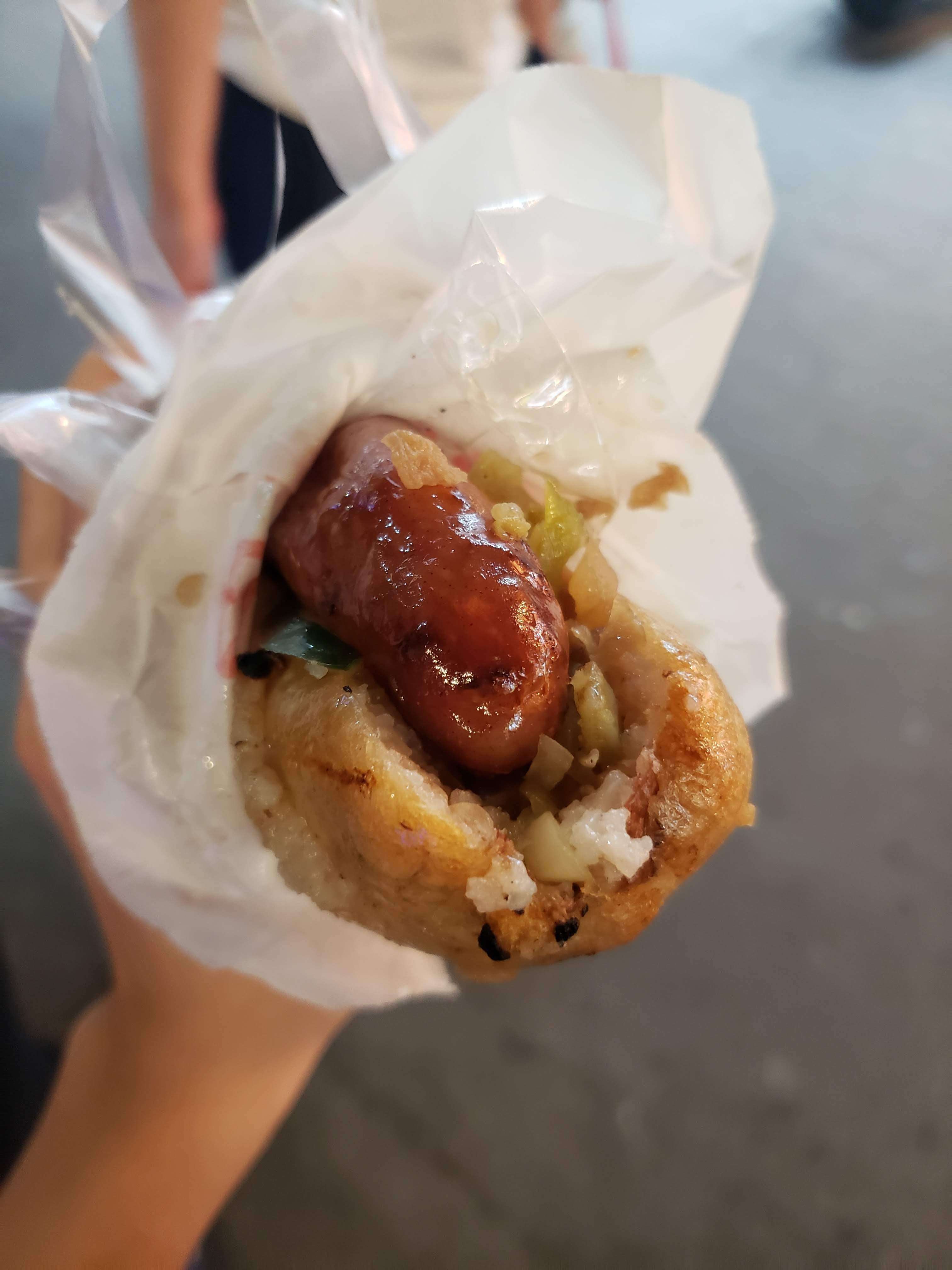 Taiwanese Sausage wrapped in Sticky Rice